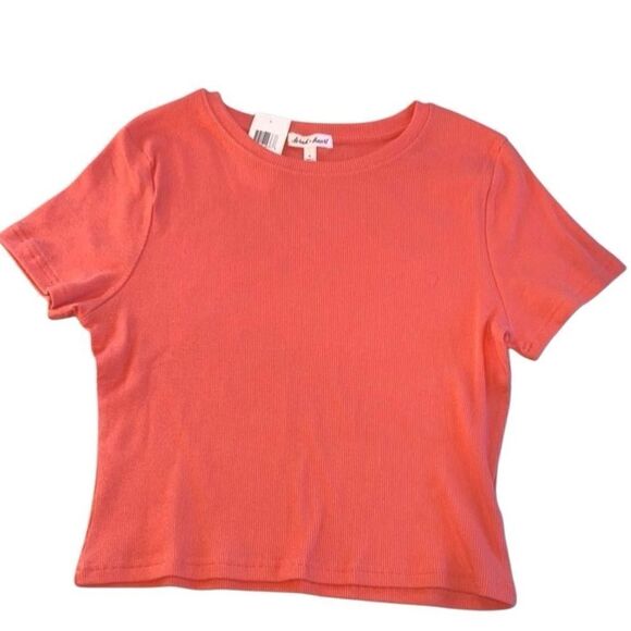 Derek Heart Women’s Cropped Short Sleeve Ribbed Top Shirt 2-Pack Size XL - Picture 2 of 7